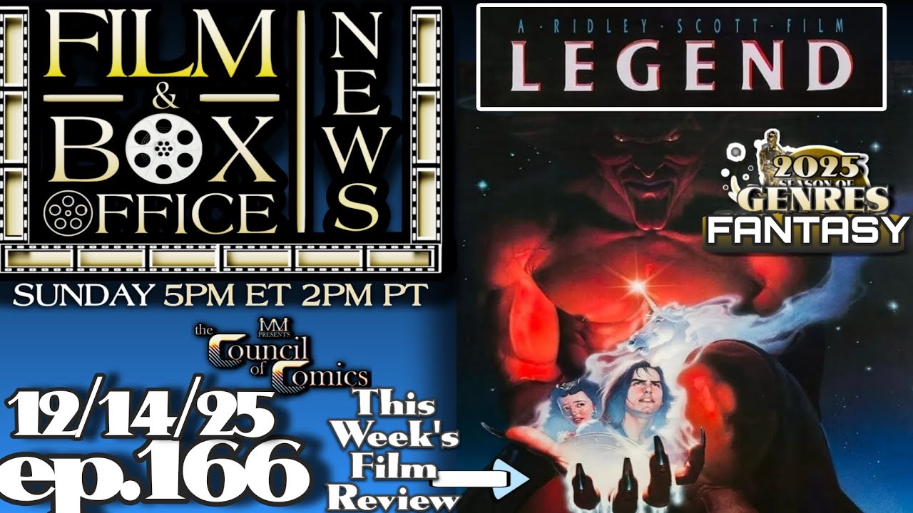 FILM & BOX OFFICE NEWS! LIVE ep166 | LEGEND (Fantasy) film review! DEC 14, 2025