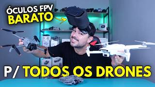 URGENTE! Esse ÓCULOS FPV BARATO é compatível com DRONES DJI, FIMI e drones baratos