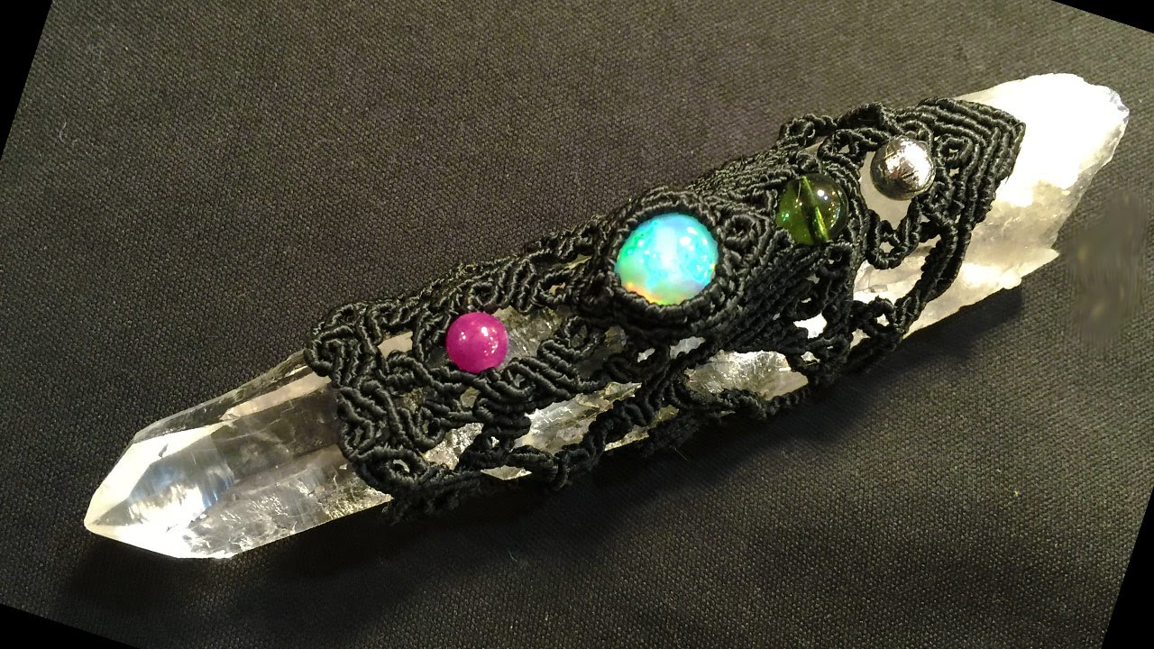 クリスタルワンド Macrame Crystal WAND【マクラメギャラリー】 - YouTube 