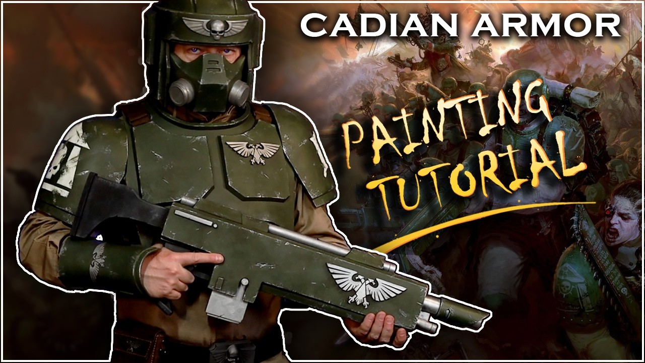 Warhammer 40K Cadian Cosplay Painting Tutorial - Free EVA Foam Armor Templates and Free stl Files
