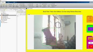 Real time video surveillance system using motion detection