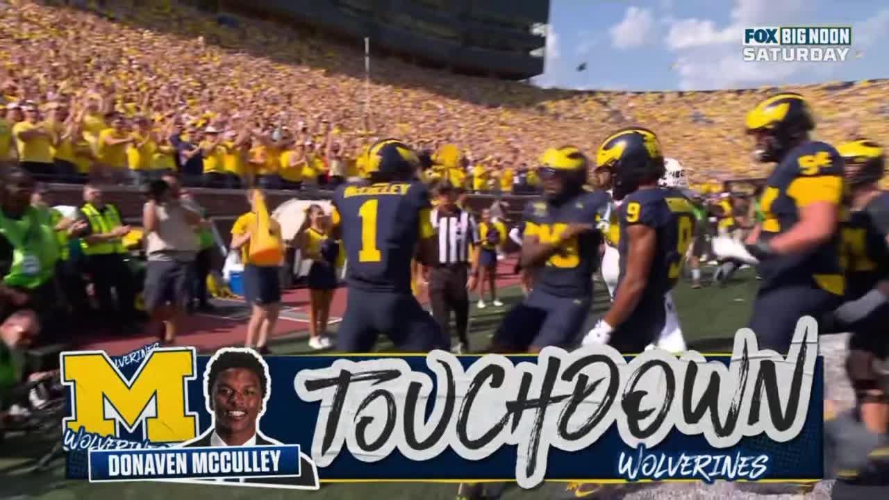 Donaven McCulley Extends Michigan's Lead vs. Wisconsin | Michigan Football