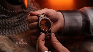 Runic Viking Wooden Watch - Epic Loot Shop