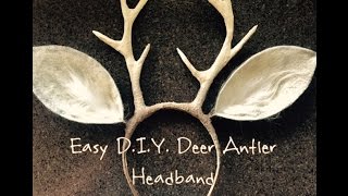 Easy D.I.Y. Deer Antlers