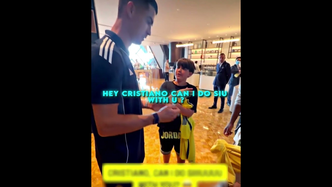 The Most Wholesome SIUUU Ever! 🐐🔥 #Ronaldo