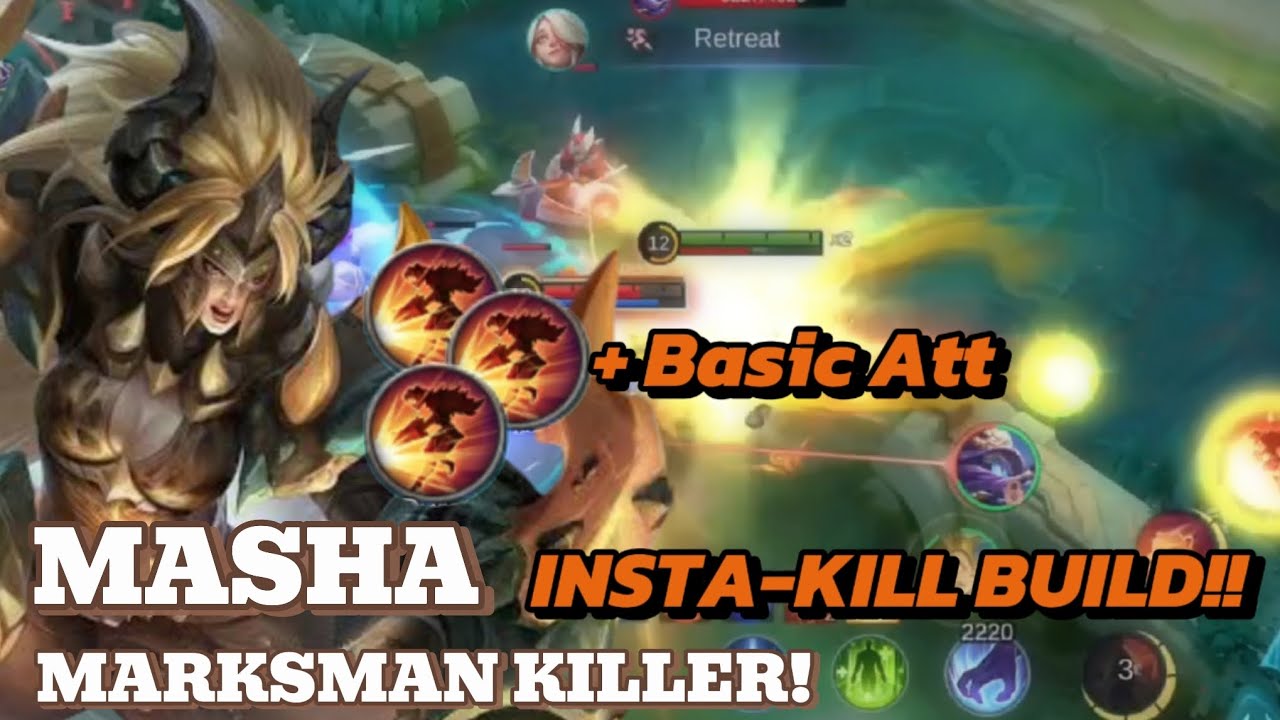 Masha Jungler?! New One Shot Build and Emblem!! | Build Top 1 Global ...