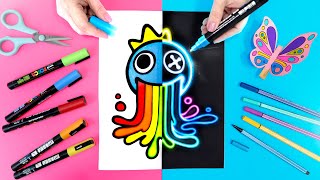 TESTING CREATIVE IDEAS FROM THE INTERNET 🦋 Squishy, ​​Neon Painting, Ink, Magic, Flying Butterfly... screenshot 3