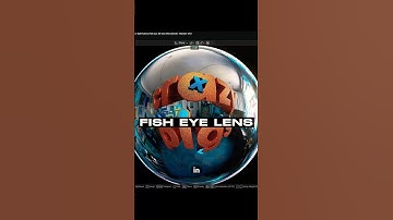 Fish Eye Lens 3D Text artwork in Blender - Tutorial #blender #tutorial #3dtext