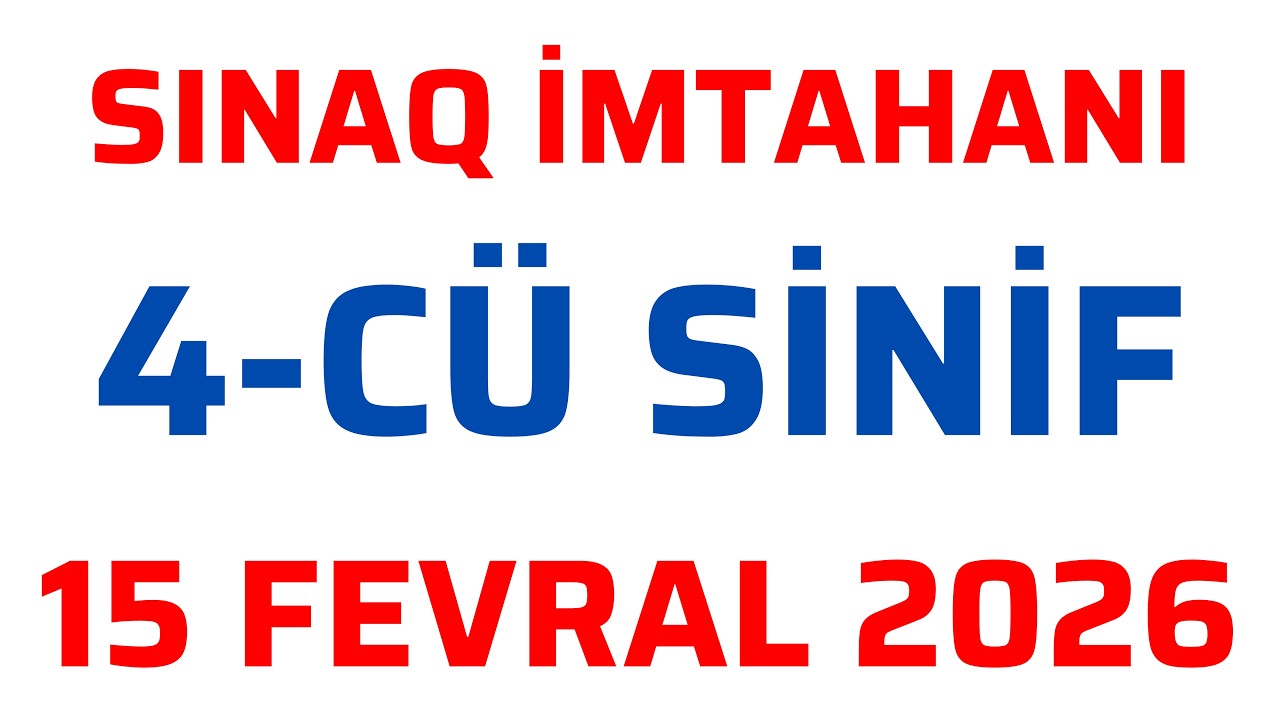 Monitorinq imtahanı (canlı yayım) - 4-cü sinif