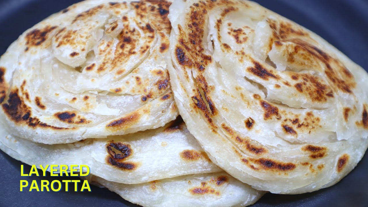 Parotta Rings Layer Parotta| Homemade Soft Layered Parotta| Parotta Recipe - YouTube
