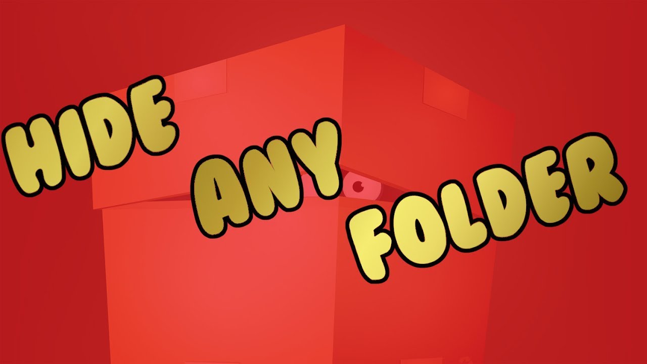 How To HIDE ANY FOLDER FILE On Your PC Windows 10 8 1 7 YouTube