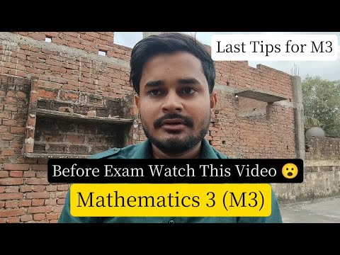Last Moment Tips for Mathematics 3 Exam RGPV | RGPV M3 Exam 2025 ...