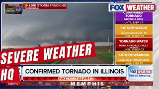 FOX Weather Reports on a Confirmed Tornado in Illinois