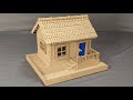 Mini Cardboard House Making | Small Cardboard House | How To Make Cardboard House 🏠 