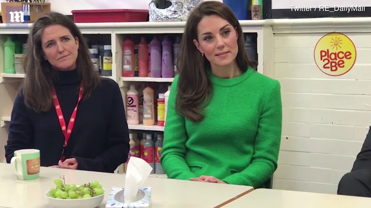 Kate Middleton Visits Schools For Children S Mental Health Week Youtube