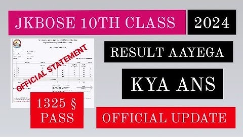 JKBOSE Breaking🎉 :- Jkbose 10th, Class Result  | Result Mistake Update All doubt clear | Must watch
