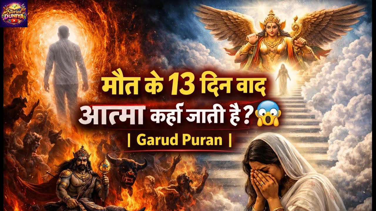 मौत के 13 दिन बाद आत्मा कहाँ जाती है?😱 | वैतरणी नदी का सच | Garud Puran | Stories Duniya 