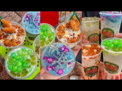Video Sữa dừa mix đủ topping nào là dừa nước, trân châu dừa,... - youtube