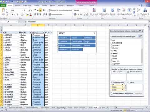 Vidéo: Comment activer les filtres sur un tableau croisé dynamique ?