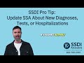 SSDI Pro Tip: Update SSA About New Diagnoses, Tests, or Hospitalizations