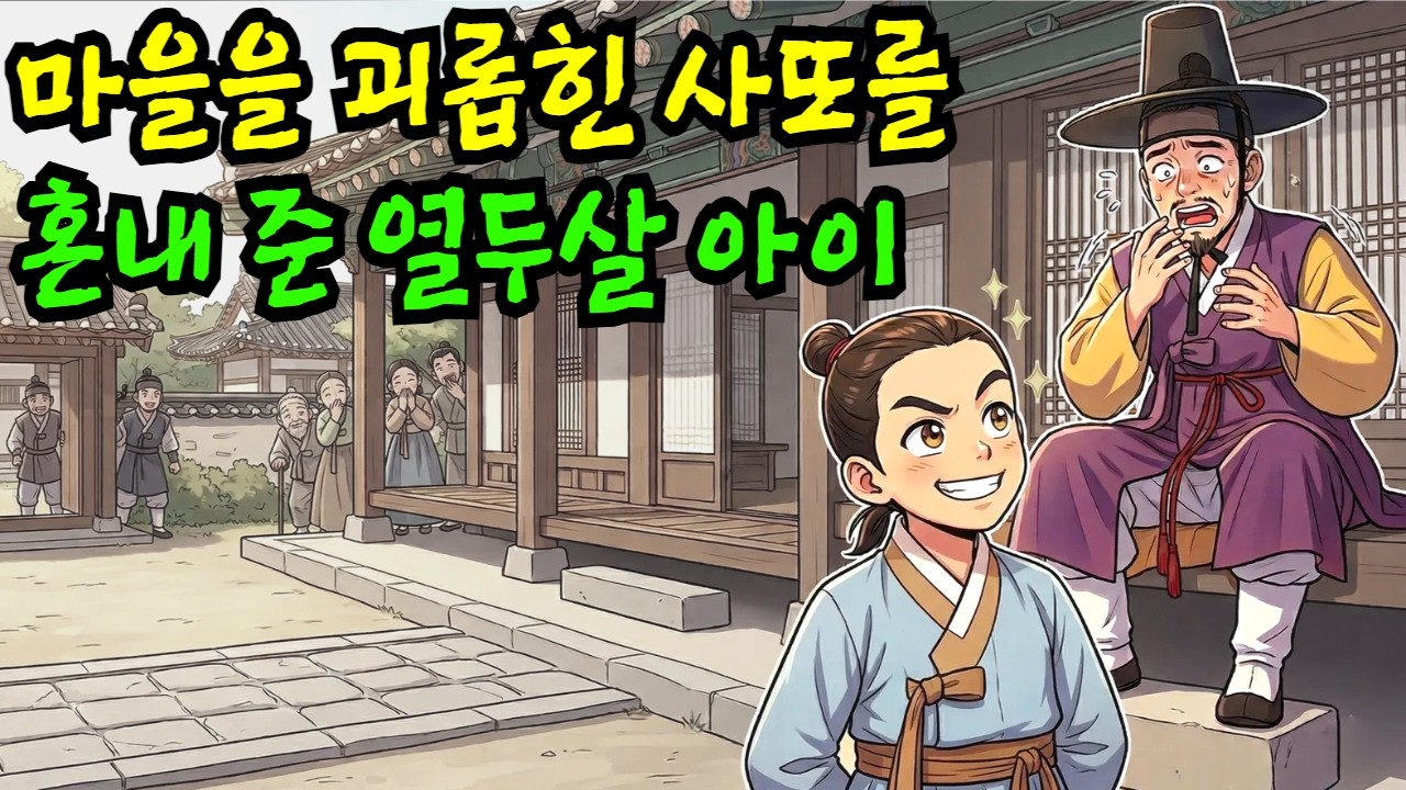 새로 부임한 사또가 마을을 괴롭히자 12살 아이가 지혜로 사또를 혼내준 이야기 | 야담.민담.전설.설화.옛날이야기.오디오북