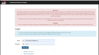 TDLR Online Registration Changes (TABS Number) in Sept 2025