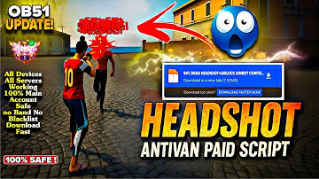 Auto Headshot Config File 🚀🎯 freefire aimbot + aimlock 🎯 | Headshot config file free fire max 🔥