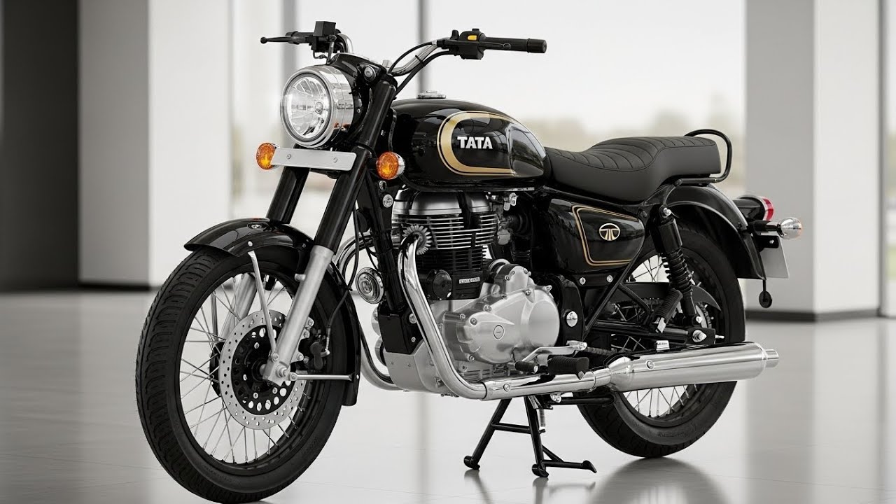 "2026 TATA Classic 350 Retro Review  Jet Black Color350cc Retro Bike India  Full Features&Test Ride"