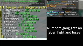 COSMIC PRISONS Numbers gang gets an even fight and loses + risks