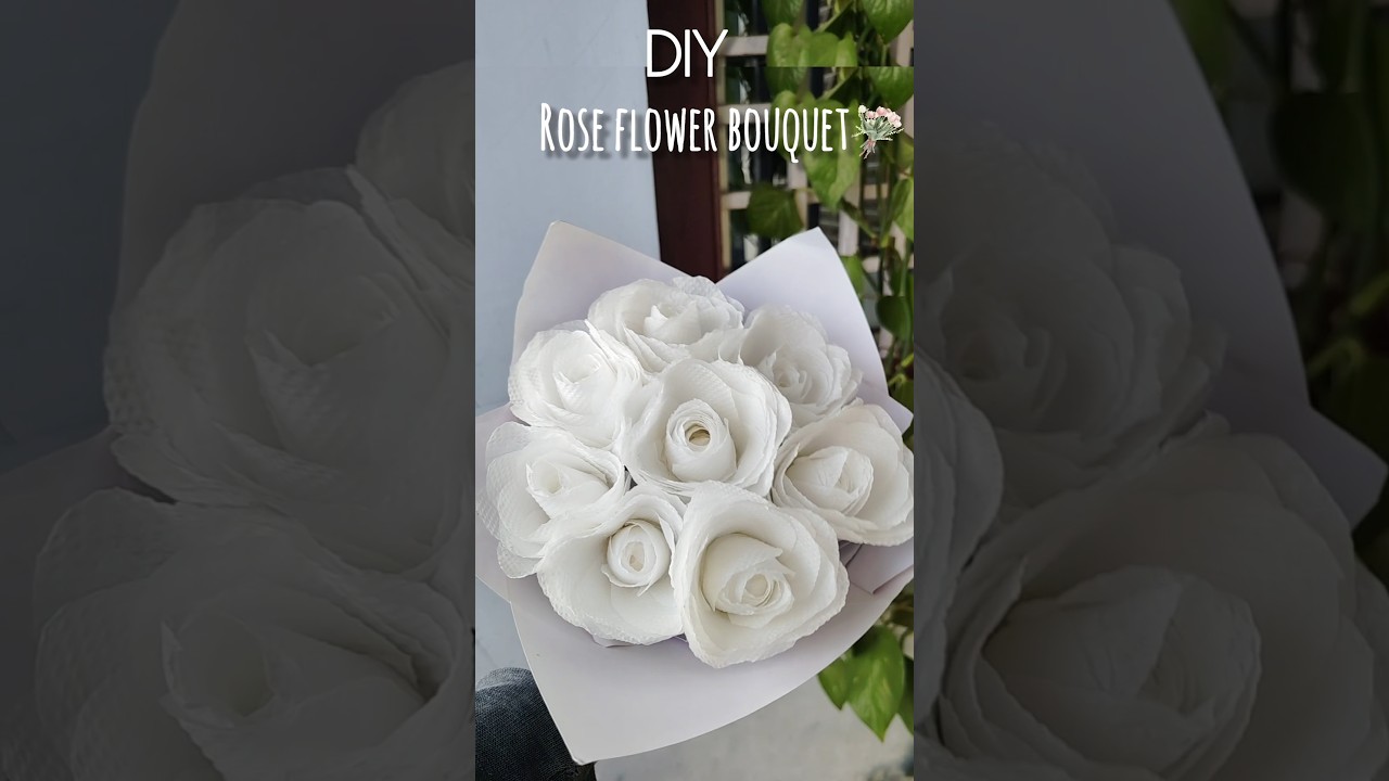 DIY Tissue Paper Flower Bouquet 💐 | Easy & Cheap Home Decor Idea