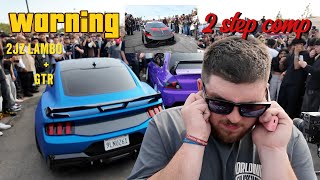 2JZ Lamborghini dominates 2 step comp GTR+more !!!