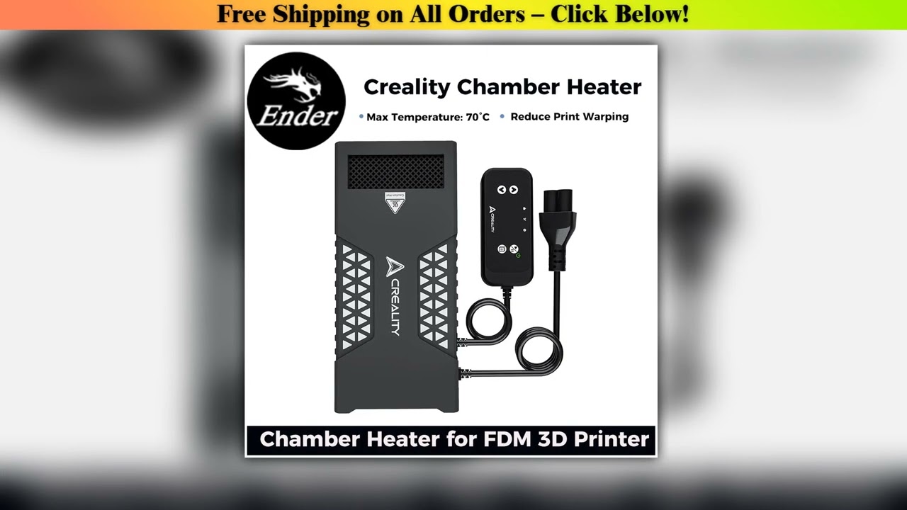 Creality Chamber Heater Reduce Print Warping Filament Drying Up To 70 Chamber Temperature Upgrade