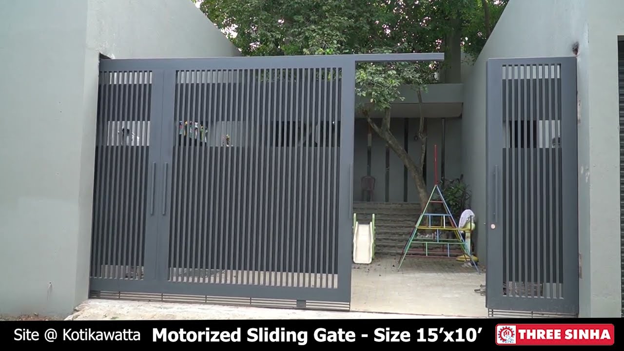 Motorized Sliding Gate | Three Sinha Industries