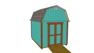 8x12 Barn Shed View the building steps of this 8x12 barn shed. The process of building this shed is very easy.