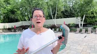 Must-Have Pool Cleaning Kit! POOLWHALE Skimmer & Brush for Easy Pool Maintenance