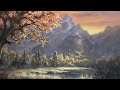 Vast Mountain Sunset | Landscape Painting