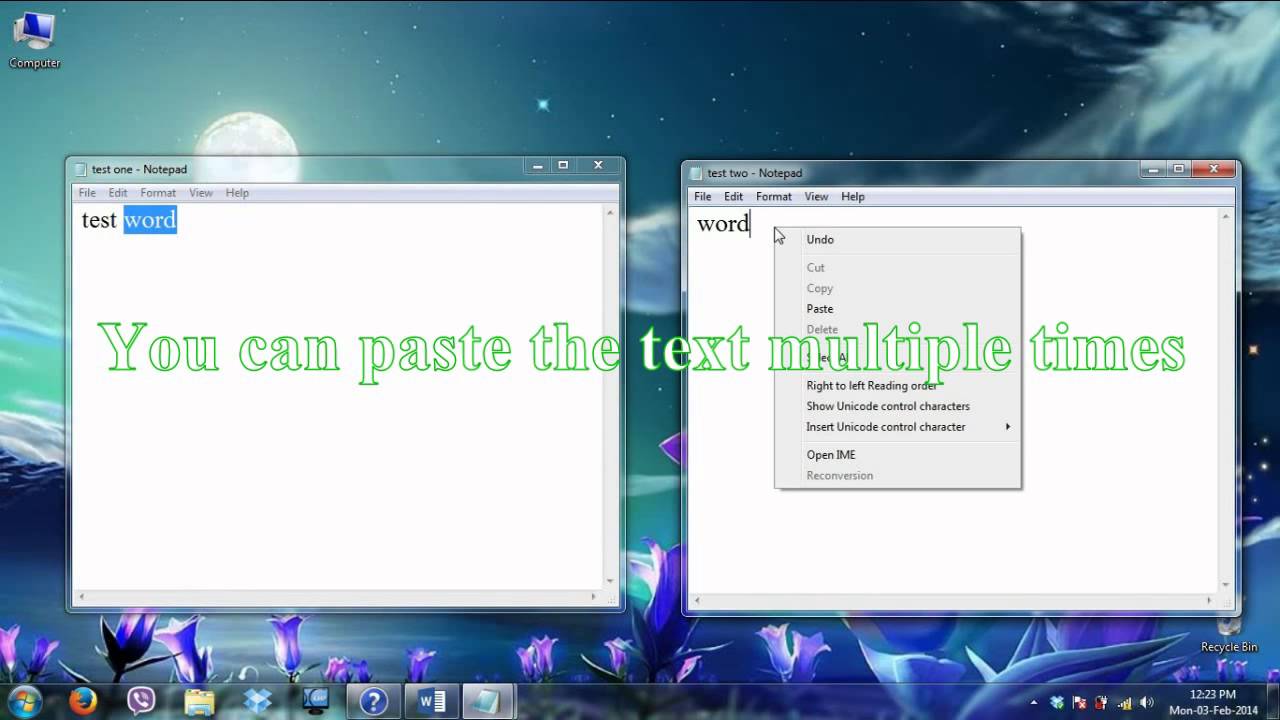 How Copy Or Move Text From One Document To Another YouTube