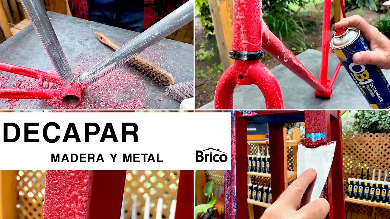 Cómo decapar madera o metal 🪑​🔩 Decapante de pintura y barniz OB1 🖌️​🎨​  Bricomania 