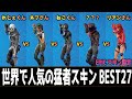 世界で人気の猛者スキン27選全員でシナリオ踊ってみた！エピックスキン版【Fortnite】【フォートナイトエモート】