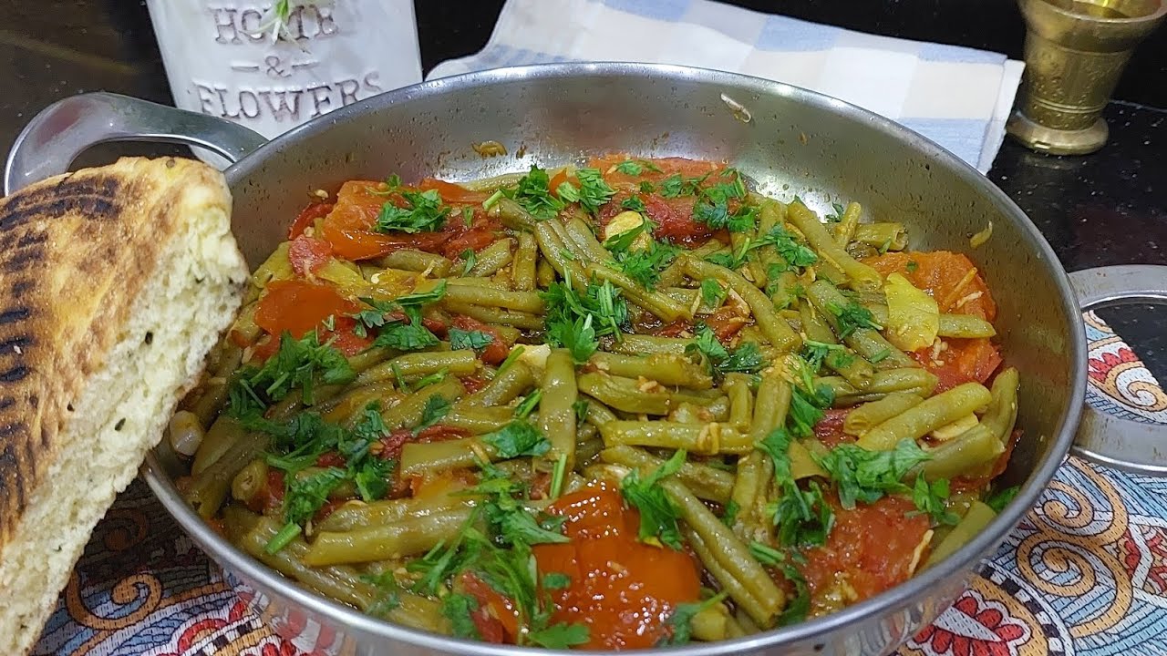 تقسويلة صيفية باللوبيا ماشطو خفيفة و بنة.. tkaswila aux haricots verts simple et rapide