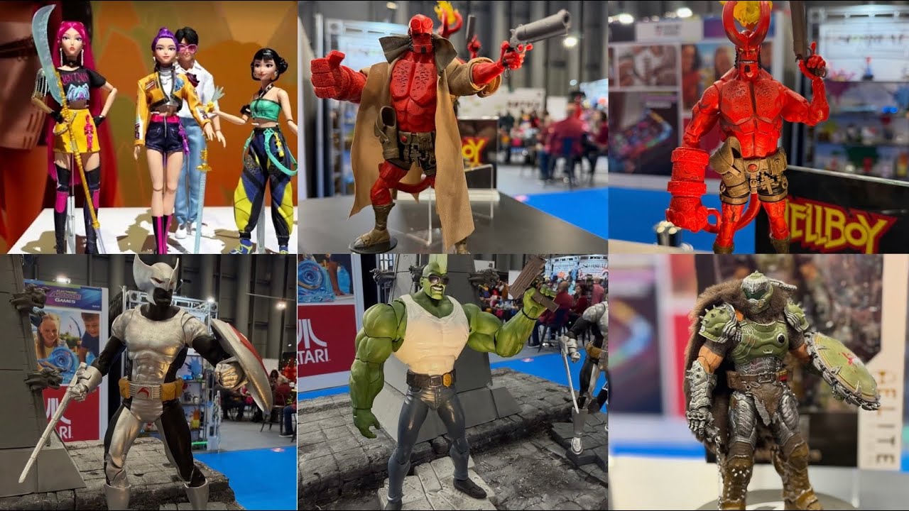 На выставке игрушек были представлены новые фигурки Hellboy, Doom от McFarlane Toys, а также фигу...