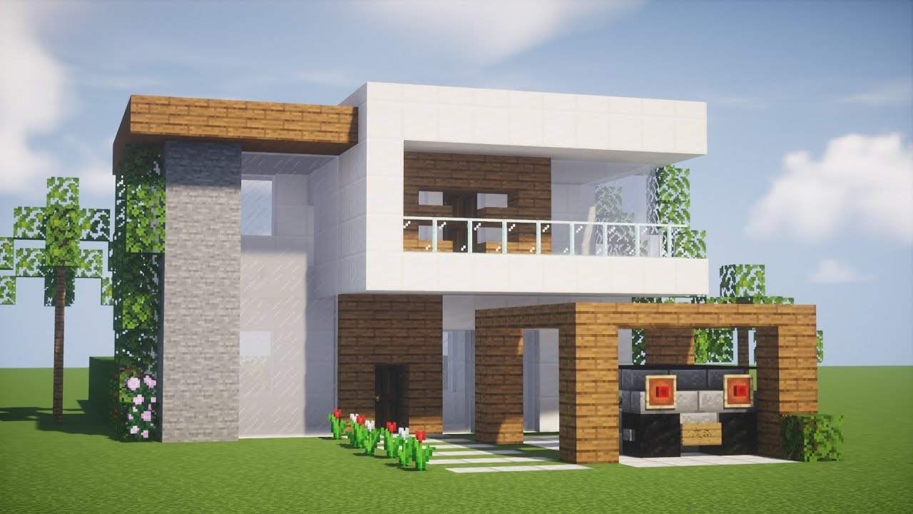 Minecraft Tutorial - A Melhor Casa Moderna para o Início de uma