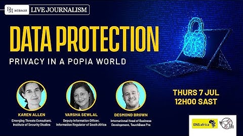 webinar | ENSafrica x Daily Maverick | data protection : privacy in the POPIA world