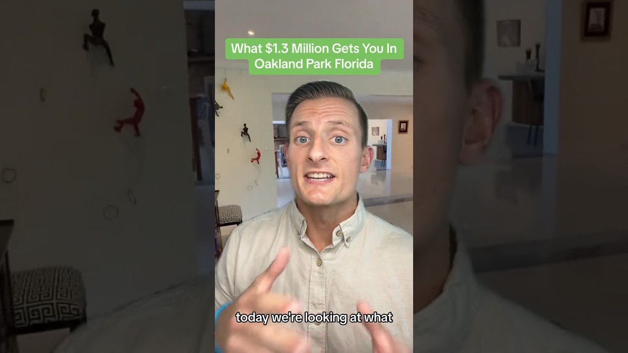 What $1.3 Million Gets You In Oakland Park Florida | Luxury Home Tour 
