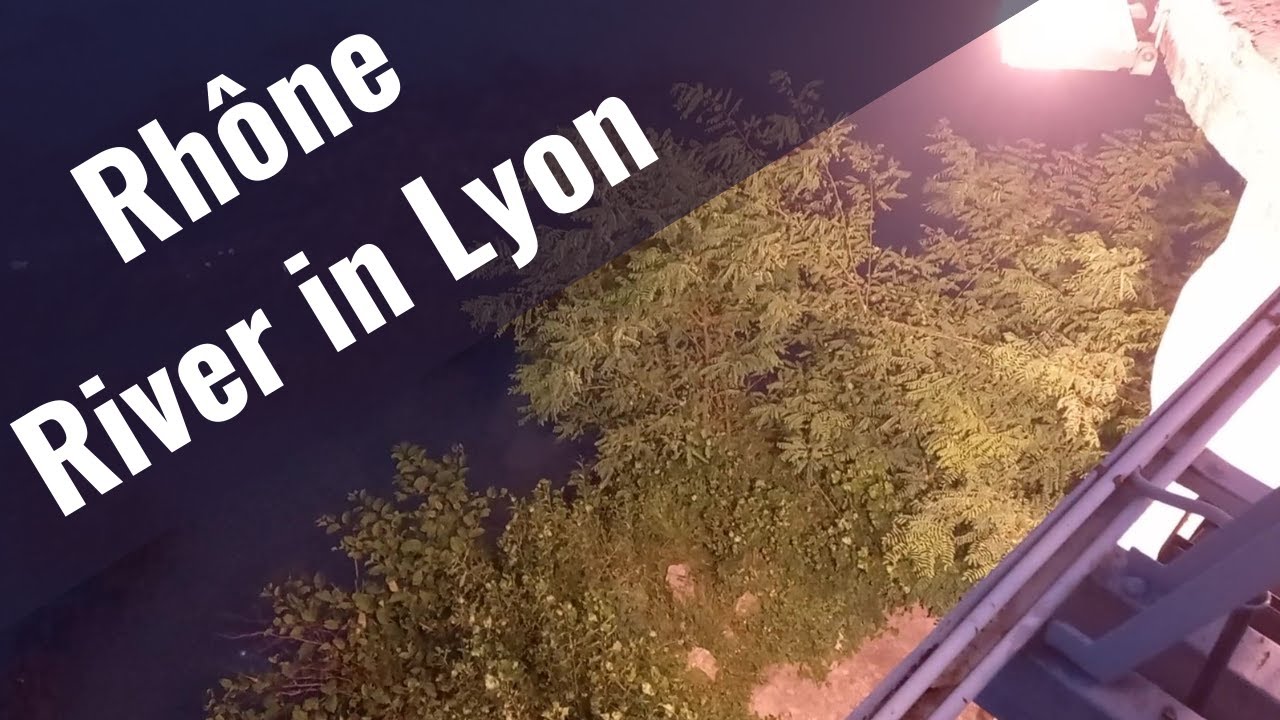 Rhone River and Bridges in Lyon July 2023