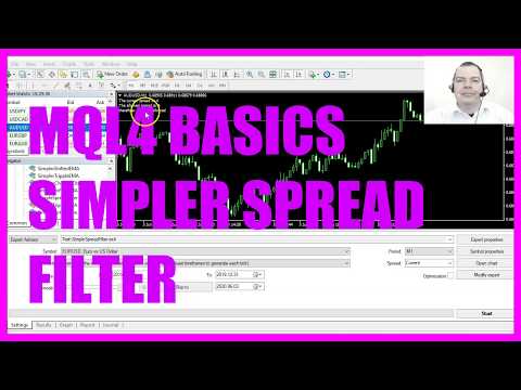 MQL4 TUTORIAL BASICS - 73 SIMPLE SPREAD FILTER