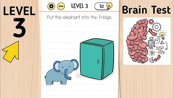 Brain Test Level 3 Put The Elephant Into The Fridge.