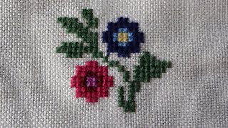 Flower Shevitsa from Vidin Region Tutorial & Intro to Cross-stitch/ Шевица от Видинско с кръстат бод