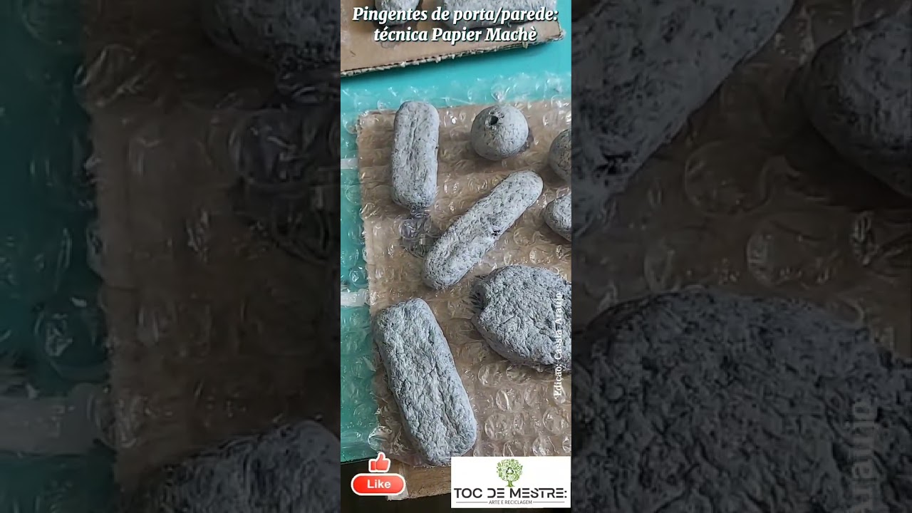 ARTE RECICLAGEM: pingente de porta/parede. Técnica Papier Maché