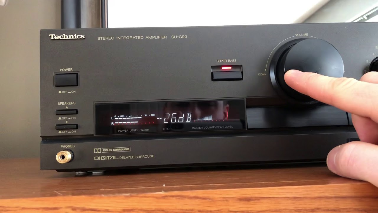 1991 Technics Su G90 Stereo Integrated Amplifier 130 Wpc Class A Demo Youtube